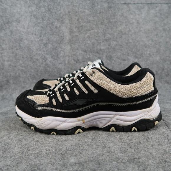 Avia Shoes Womens 8 Athletic Trainers Casual Active Walking Comfort Black White - Picture 4 of 12